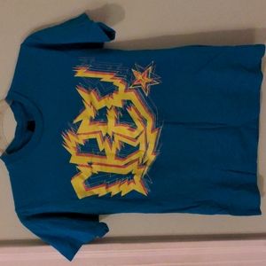 Obey Clothing, size S, Blue T-shirt w Yellow Logo